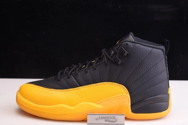 1st Kicks 130690-070 Jordan Gold Air Black Retro 12 University 0714